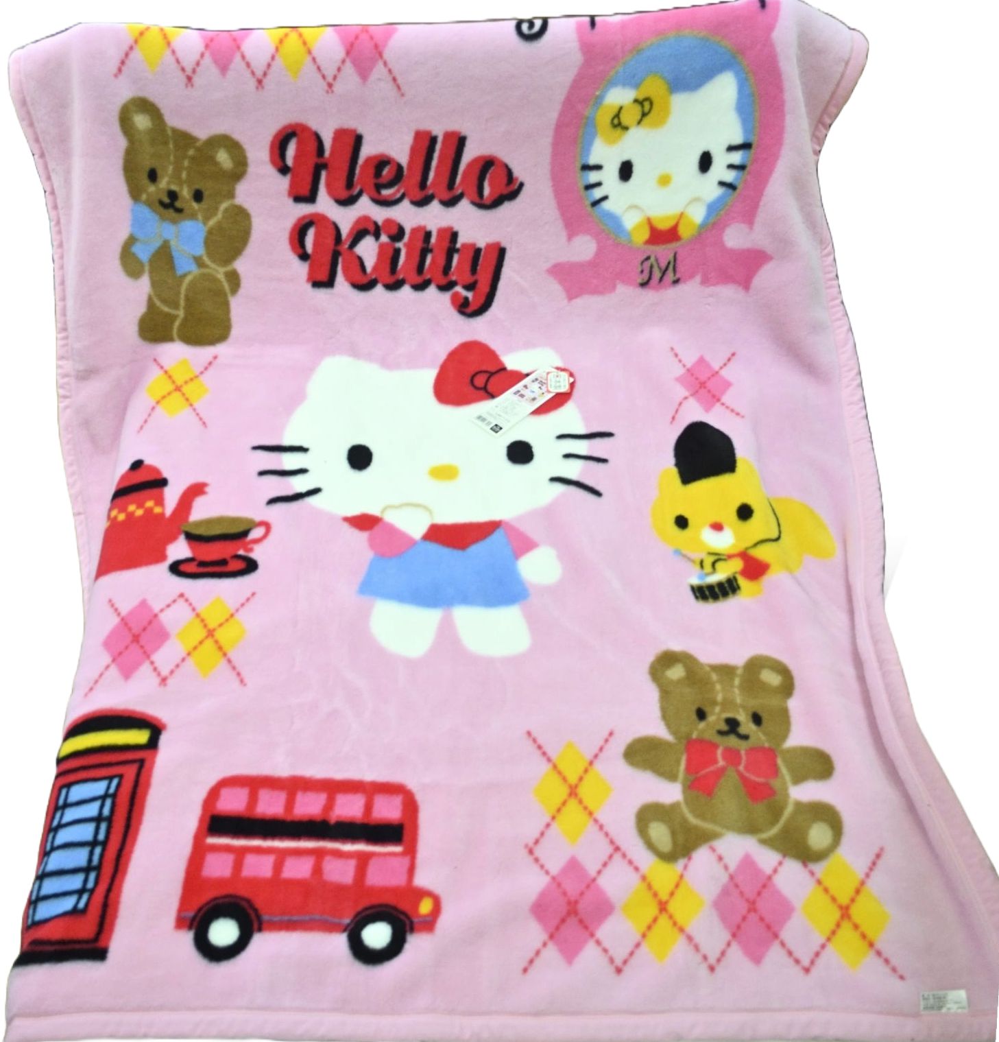 軽くて暖かい【キティ】アクリルNewマイヤー毛布130×180cmKT8530西川(株)日本製